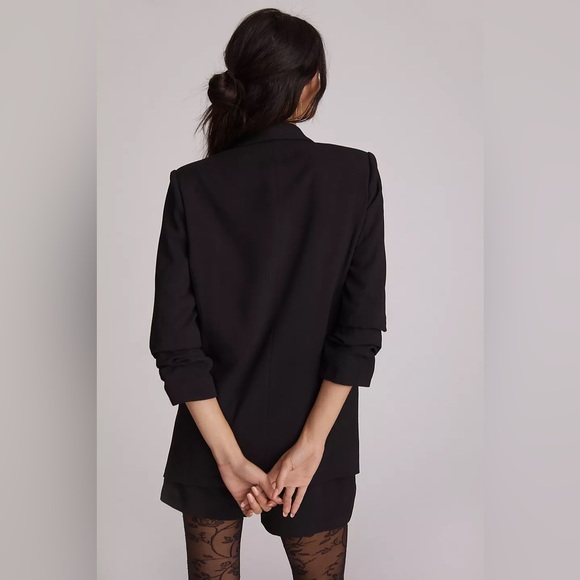 Anthropologie Classic Blazer Shorts Black Matching Set - Picture 3 of 5